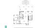 Detailed floor plan showcasing the home's layout, including dimensions of the bedrooms, kitchen, and living areas at 504 Bayview Dr, Holmes Beach, FL 34217