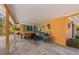 Spacious outdoor carport area with an area for storing all of your beachgoing essentials at 5807 De Palmas Ave, Holmes Beach, FL 34217