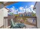 Relax on this outdoor patio with lounge chair and enjoy peaceful view of the community at 6790 Sarasea Cir # 6790, Sarasota, FL 34242