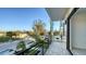 The balcony is ideal for relaxing and enjoying neighborhood views at 1210 Gulf Blvd, Englewood, FL 34223
