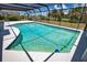Screened pool with water, stairs and golf course view at 3837 Torrey Pines Blvd, Sarasota, FL 34238
