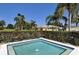 A small, private splash pool is available to cool off on warm, sunny days at 3837 Torrey Pines Blvd, Sarasota, FL 34238