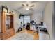 Functional home office with a desk, computer, and a cozy atmosphere, perfect for productivity at 408 Bryn Mawr Is, Bradenton, FL 34207