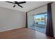 Primary bedroom with a sliding glass door and a great view of the water at 4717 Sabal Key Dr, Bradenton, FL 34203