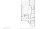 Detailed floor plan showing layout of rooms, including primary bedroom, kitchen, and living spaces at 8071 Slipway Dr, Sarasota, FL 34240