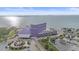 Scenic aerial view of the Van Wezel Performing Arts Hall with waterfront views at 888 Blvd Of The Arts # 1008, Sarasota, FL 34236