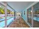 Screened patio with pool views is perfect for entertaining and relaxation at 115 24Th W St, Bradenton, FL 34205