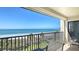 Enjoy breathtaking ocean views from this charming balcony with seating area at 2675 Gulf Of Mexico Dr # 301, Longboat Key, FL 34228