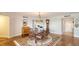 Dining area with wood floors, chandelier, and classic furnishings at 435 S Gulfstream Ave # 804, Sarasota, FL 34236