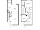 Detailed floor plan showcasing the layout of the home's two floors with room dimensions at 5435 Soapstone Place # 22-103, Sarasota, FL 34233
