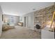 Bright upstairs bonus space and a desk area with wallpaper at 11419 Gallatin Trl, Parrish, FL 34219