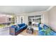 Covered patio area with comfortable seating and a view at 209 111Th E St, Bradenton, FL 34212
