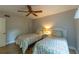Bedroom with ceiling fan, two twin beds, and closet at 3810 75Th W St # 123, Bradenton, FL 34209