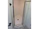 Clean and modern bathroom with a glass-enclosed shower stall and brushed silver hardware at 625 Duchess Blvd, Dunedin, FL 34698