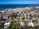 Beautiful aerial view of the neighborhood, beach and ocean at 721 Cadiz Rd, Venice, FL 34285
