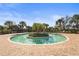 Community hot tub with an island featuring palm trees and tropical foliage at 13908 Messina Loop, Bradenton, FL 34211