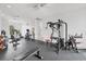 Spacious gym features modern equipment, ceiling fans, and plenty of natural light for a great workout experience at 8284 Barton Farms Blvd, Sarasota, FL 34240