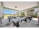 Outdoor covered picnic area with multiple tables, ideal for gatherings and enjoying the outdoors at 11231 Woodlake Way, Parrish, FL 34219