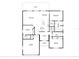 Detailed floor plan showcasing the layout of the home, including bedroom, bathroom, kitchen and living spaces at 1471 Palmwood Dr, Sarasota, FL 34232