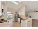 Open kitchen with modern appliances and breakfast bar is perfect for Gathering gatherings at 26052 Salonika Ln, Punta Gorda, FL 33983