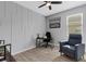 Office space with a black desk, chair, and minimalist decor at 4034 Mossy Limb Ct, Palmetto, FL 34221
