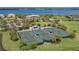 Aerial view of the community tennis courts at 5040 Lake Overlook Ave, Bradenton, FL 34208