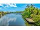 A community waterway with docks for boating at 5135 Riverwood Ave, Sarasota, FL 34231