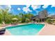 Stunning backyard with pool, patio, and manicured landscaping. Perfect for entertaining at 5135 Riverwood Ave, Sarasota, FL 34231