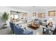 Bright living room showcasing open floor plan with neutral tones and elegant furnishings at 6124 Green View Dr # 139, Sarasota, FL 34231
