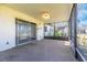Screened-in patio with sliding glass doors, providing an indoor/outdoor living space at 6124 Green View Dr # 139, Sarasota, FL 34231