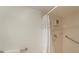 Accessible shower with grab bars and white patterned shower curtain at 6501 Stone River Rd # 205, Bradenton, FL 34203