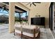 Cozy screened patio with modern furniture, perfect for relaxing and entertaining at 13038 Prima Dr, Bradenton, FL 34211