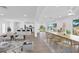 Open-concept living space boasts stylish furnishings and gorgeous waterfront views at 1950 Fairview Dr, Englewood, FL 34223