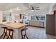 Spacious kitchen featuring a breakfast bar, stainless steel appliances, and ample counter space at 4062 S Shade Ave, Sarasota, FL 34231