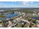 Aerial view of homes surrounding beautiful lakes in a peaceful community at 4202 Donnington Dr, Parrish, FL 34219