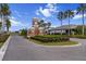 Worthington community sign surrounded by palm trees and green landscaping at 4793 Antrim Dr, Sarasota, FL 34240