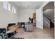 Well-lit home office with a large desk and bookshelf at 4793 Antrim Dr, Sarasota, FL 34240