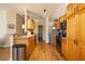 Bright kitchen featuring stainless steel appliances, wood cabinetry, and an efficient layout at 7113 91St E St, Palmetto, FL 34221