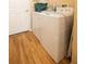 Bright laundry area features modern washer and dryer units at 7113 91St E St, Palmetto, FL 34221