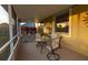 Enclosed patio with an outdoor dining set at 7113 91St E St, Palmetto, FL 34221