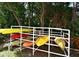 Community kayak rack with kayaks at 850 S Tamiami Trl # 301, Sarasota, FL 34236