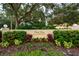 Beautifully landscaped community sign for Park View on La Costa Circle in a tranquil setting at 966 La Costa Cir # 1, Sarasota, FL 34237