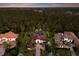 Aerial view of a stunning home surrounded by lush landscaping and a serene pool area near expansive green space at 19424 Ganton Ave, Lakewood Ranch, FL 34202