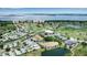 Aerial view of waterfront condos, golf course, tennis courts and neighborhood at 2625 Terra Ceia Bay Blvd # 504, Palmetto, FL 34221
