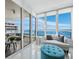 Cozy sitting area offering water views, comfortable seating, and bright natural light at 3010 Grand Bay Blvd # 482, Longboat Key, FL 34228