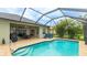 Beautiful screened-in pool with patio area, perfect for relaxing and entertaining guests at 3839 Autumn Fern Ter, Sarasota, FL 34243