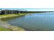 Beautiful backyard overlooking the lake and a screened in lanai at 552 Bocelli Dr, North Venice, FL 34275