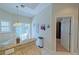 Bright breakfast nook with a view of the outdoor pool area at 8503 Gateway Ct, Englewood, FL 34224