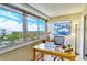 Bright office space with scenic views, a work desk, and modern decor at 1125 W Peppertree Dr # 706, Sarasota, FL 34242