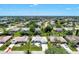Expansive aerial view of a community with well-maintained lawns and mature trees on a sunny day at 26137 Dunedin Ct, Punta Gorda, FL 33983
